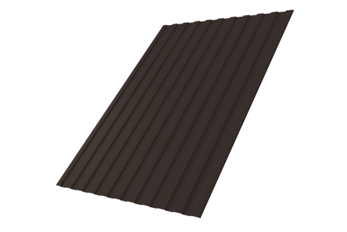 Профнастил С8А GL 0,5 Rooftop Бархат RR 32 темно-коричневый