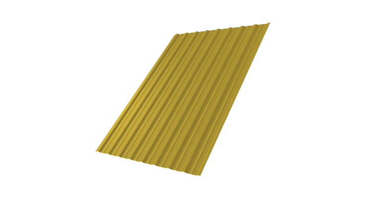Профнастил С10A 0,45 PE RAL 1018 цинково-желтый