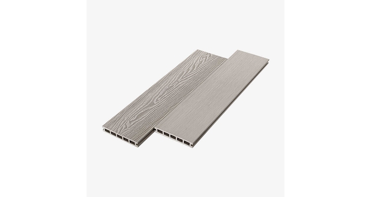 Террасная доска ДПК пустотелая UnoDeck Vintage 150×24 мм серый 4м