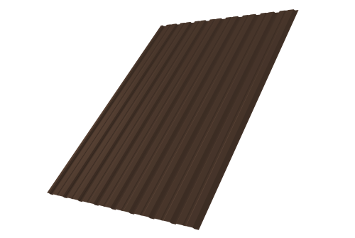 Профнастил С10В Grand Line 0.5 PurLite Мatt RAL 8017 шоколад