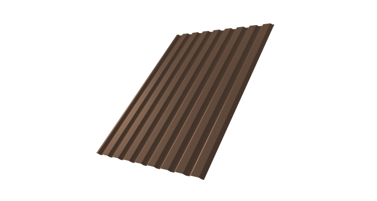 Профнастил С20А 0,5 PurPro Matt 275 RAL 8017 шоколад