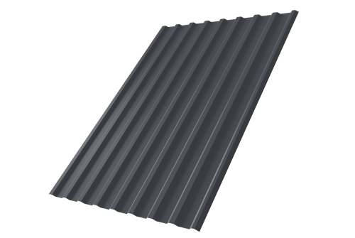 Профнастил С20R 0,4 PE-Double RAL 7024 мокрый асфальт
