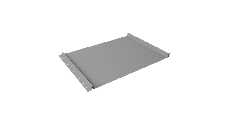 Кликфальц Grand Line 0,5 PE с пленкой на замках RAL 7004 сигнальный серый