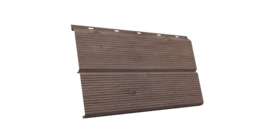 ЭкоБрус 0,345 Gofr 0.45 Print Elite с пленкой White Wood TwinColor