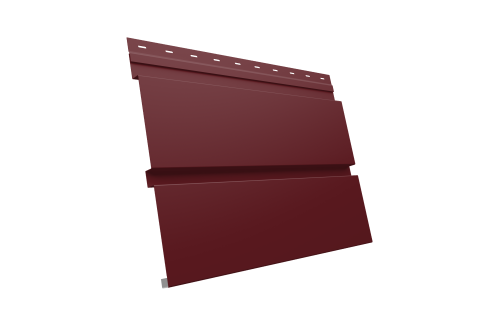 Квадро брус 0.5 Satin с пленкой RAL 3005 красное вино