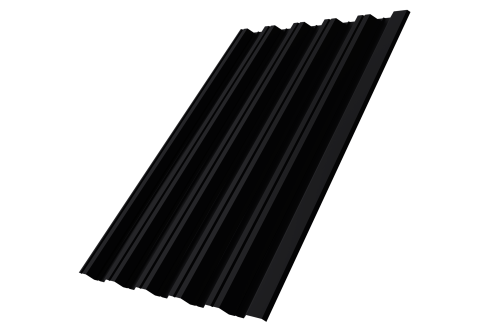 Профнастил HC35R 0.45 PE-Double RAL 9005 черный