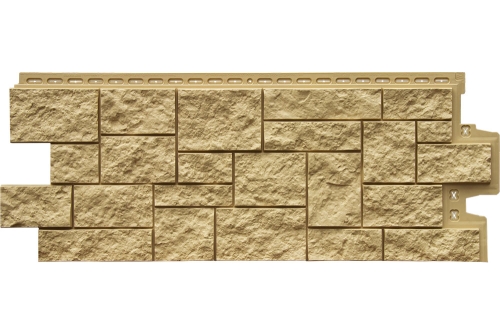 Фасадная панель GL Дикий камень Classic песочный