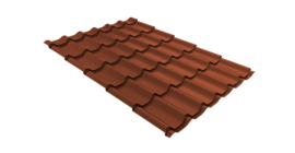 Металлочерепица классик Grand Line 0,45 PE RAL 8004 терракота