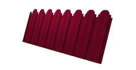 Профнастил С10B фигурный 0.45 PE RAL 3003 рубиново-красный