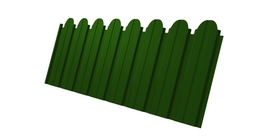 Профнастил С10B фигурный 0.45 PE RAL 6002 лиственно-зеленый