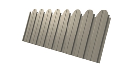 Профнастил С10B фигурный 0.45 PE RAL 1015 светлая слоновая кость