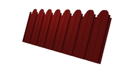Профнастил С10B фигурный 0.5 Satin RAL 3011 коричнево-красный