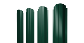 Штакетник П-образный A фигурный 0.5 Satin RAL 6005 зеленый мох