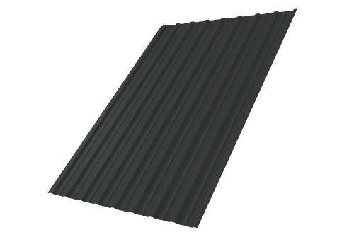 Профнастил С10A 0,45 PE-Double RAL 7016 антрацитово-серый