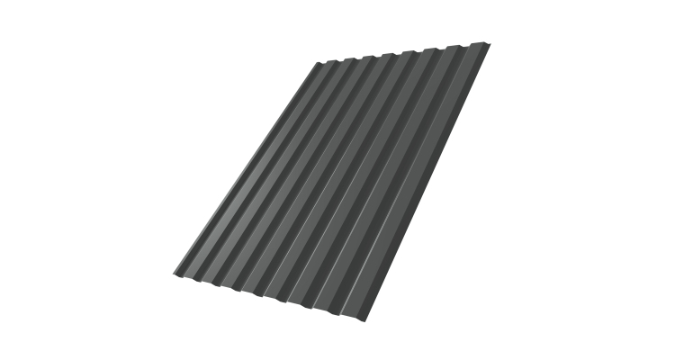 Профнастил С20A 0.45 Drap TX RAL 7016 антрацитово-серый