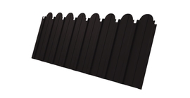 Профнастил C10A фигурный 0,45 PE-Double RAL 9005 черный