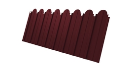 Профнастил C10A фигурный 0.4 PE RAL 3005 красное вино
