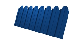 Профнастил C10A фигурный 0.4 PE RAL 5005 сигнальный синий