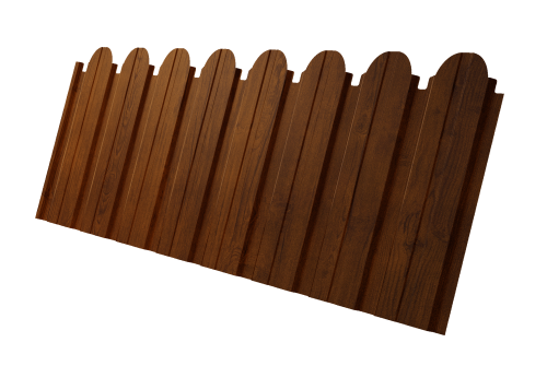 Профнастил C10B фигурный 0.45 Print-Double Premium Golden Wood Intense F