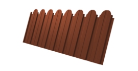 Профнастил C10B фигурный 0.45 Drap TR RAL 8004 терракота