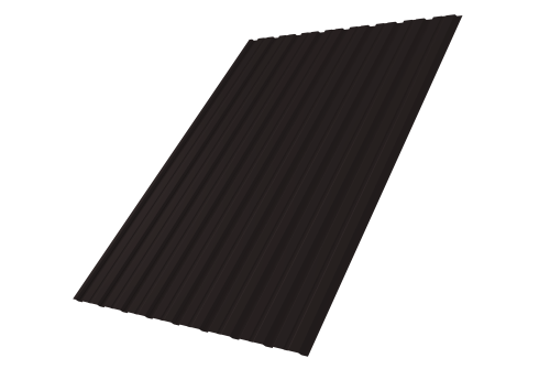 Профнастил С10B 0.5 Satin Matt TX RAL 9005 черный