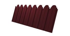 Профнастил C10B фигурный 0.4 PE RAL 3005 красное вино