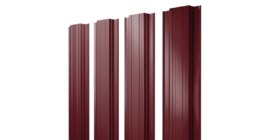 Штакетник Прямоугольный с прямым резом 0.5 Satin RAL 3005 красное вино