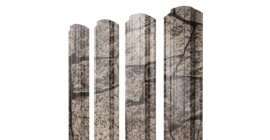 Штакетник Прямоугольный фигурный 0,45 Print Elite King Stone TwinColor