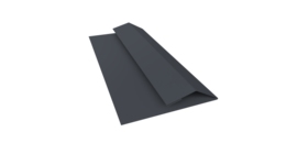 Планка финишная Блок-хаус new 0,45 Drap TwinColor RAL 7024 мокрый асфальт (2м)