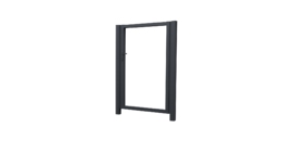 Калитка Жалюзи Texas 2.0х1 RAL 7024 без заполнения (ламель 150 мм)