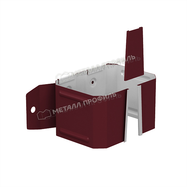 Держатель трубы (на дерево) Металл Профиль БЮДЖЕТ 76х102 RAL 3005