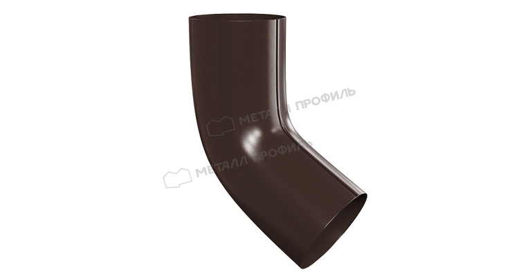 Колено трубы Металл Профиль GS lite D90х60 градусов RAL 8017