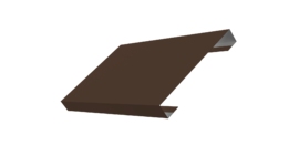 Ламель лицевая 150 забора жалюзи Texas 0.5 PurPro Matt 275 с пленкой RAL 8017 шоколад