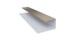 Планка П-образная Экобрус Grand Line 0,45 PE с пленкой RAL 1015 светлая слоновая кость (2м)