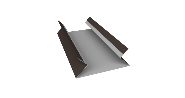Планка угла внутреннего составная верхняя 0,45 Drap TR RR 32 темно-коричневый (3м)