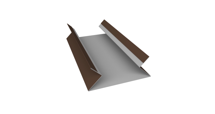Планка угла внутреннего составная верхняя 0,5 Drap RAL 8017 шоколад (2м)