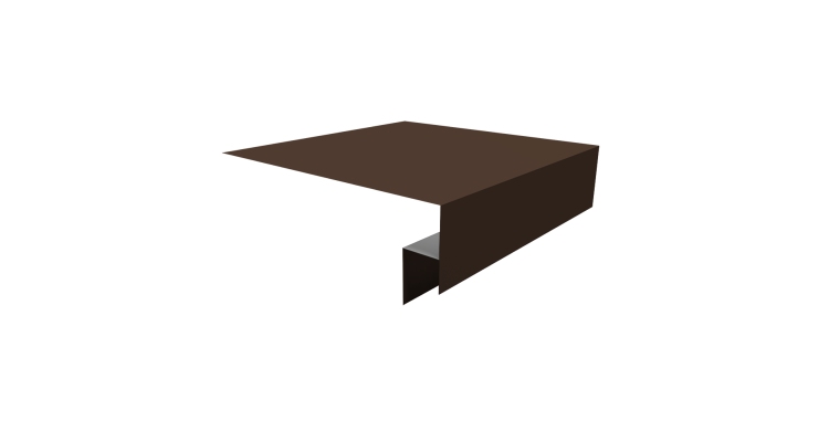 Планка околооконная сложная Экобрус Grand Line 200х50х25 0,45 Drap RAL 8017 шоколад (2м)