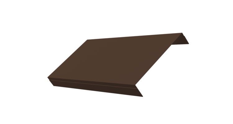 Ламель обратная 150 забора жалюзи Texas 0.5 Atlas X с пленкой RAL 8017 шоколад