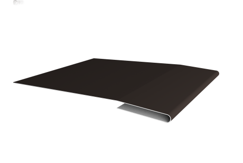 Планка начальная 0,45 PE с пленкой RR 32 темно-коричневый (3м)