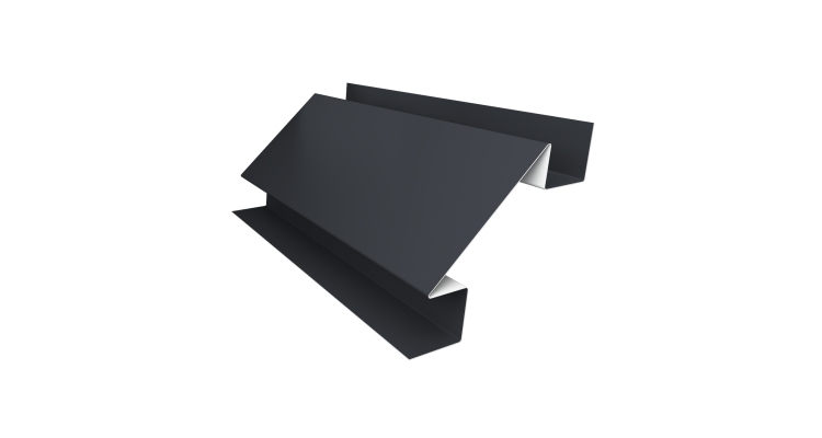 Угол внутренний сложный 75мм 0,45 Drap RAL 7024 мокрый асфальт (2м)