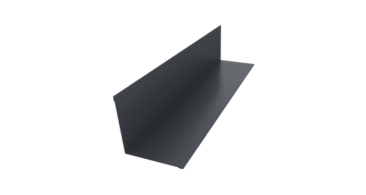 Угол внутренний 110х110 0,45 Drap TwinColor RAL 7024 мокрый асфальт (3м)