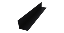Угол внутренний 30х30 0,45 PE с пленкой RAL 9005 черный (3м)