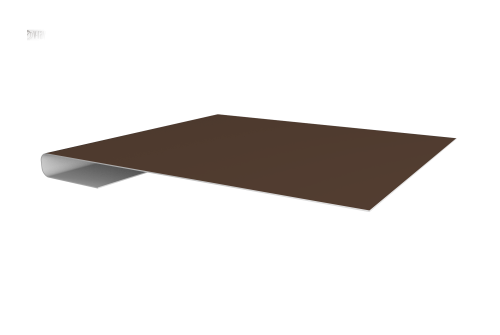 Планка завершающая 0,5 Satin с пленкой RAL 8017 шоколад (2м)
