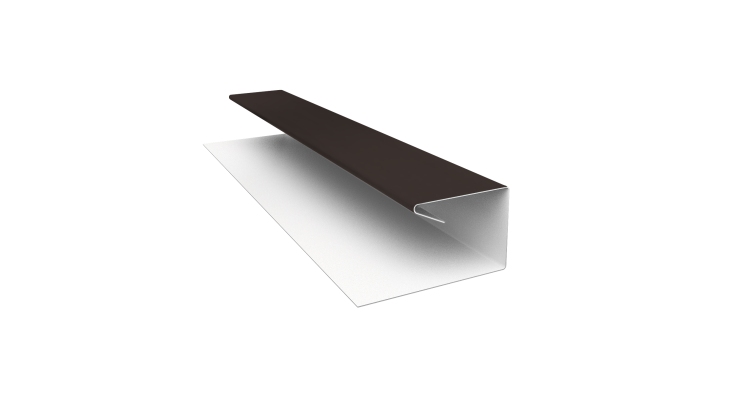 Планка П-образная завершающая сложная (КД) 0,5 Drap TX RR 32 темно-коричневый (2м)