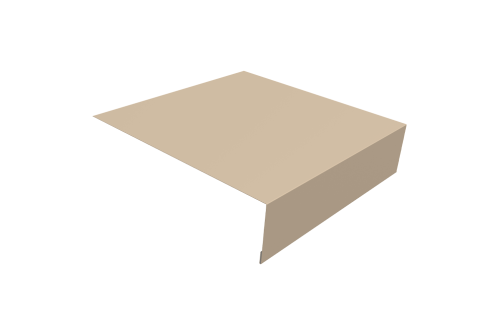 Планка околооконная простая 200х50 0,45 Drap TX RAL 1015 светлая слоновая кость (2м)