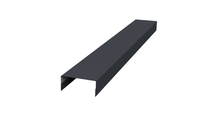 Крышка 30х15 жалюзи Texas 0,45 Drap TX RAL 7024 мокрый асфальт (2,5м)