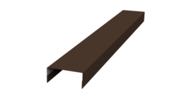 Крышка 30х15 жалюзи Texas 0,5 PurPro Matt 275 RAL 8017 шоколад (2м)