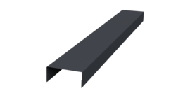 Крышка 30х20 жалюзи Texas 0,5 Satin RAL 7024 мокрый асфальт (2м)