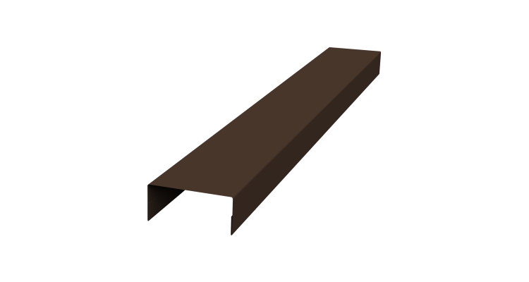 Крышка 30х20 жалюзи Texas 0,5 Satin Matt TX RAL 8017 шоколад (3м)