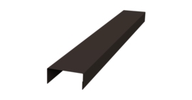 Крышка 45х20 жалюзи Texas 0,45 Drap-double TX RR 32 темно-коричневый (2м)